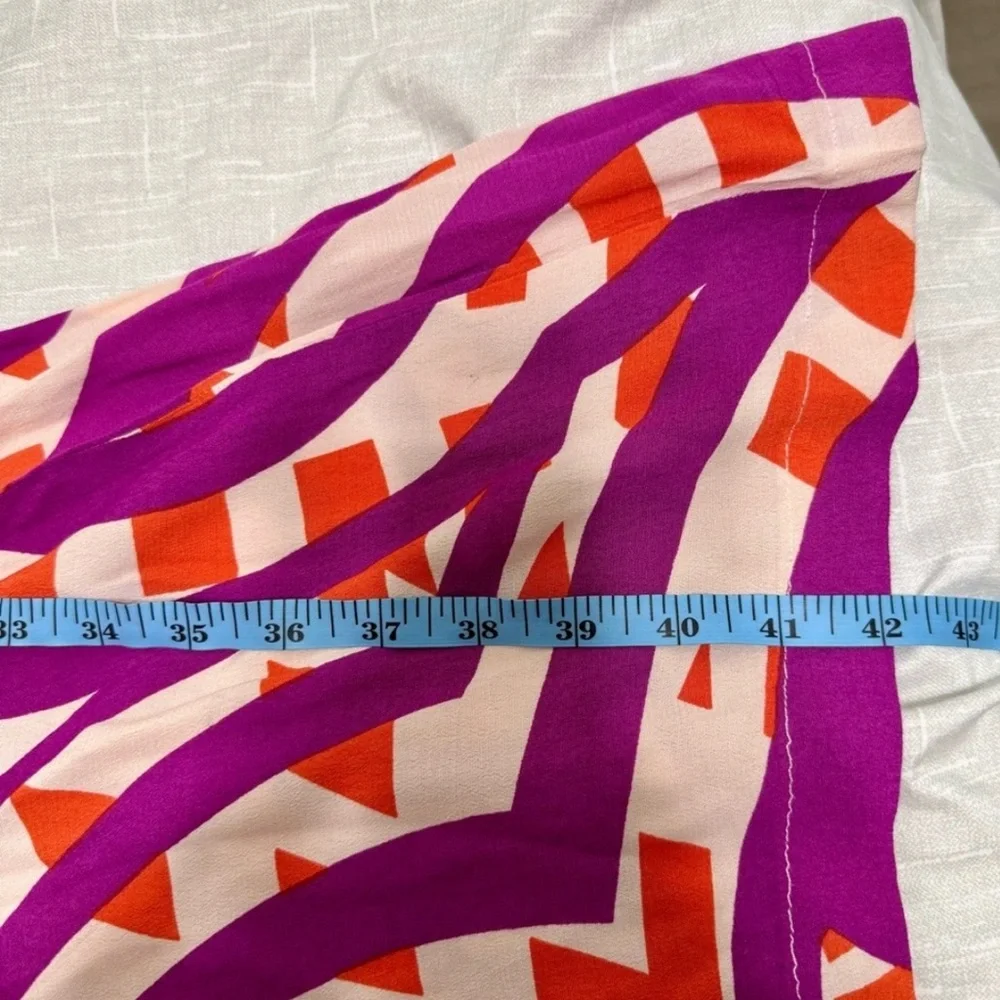 ❤️ Tracy Reese x Anthropologie Geometric Strapless Wide Leg Jumpsuit Size 6P